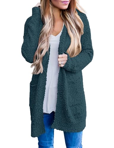 MEROKEETY Cozy Open Front Cardigan