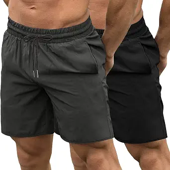 COOFANDY 2-Pack 7" Shorts