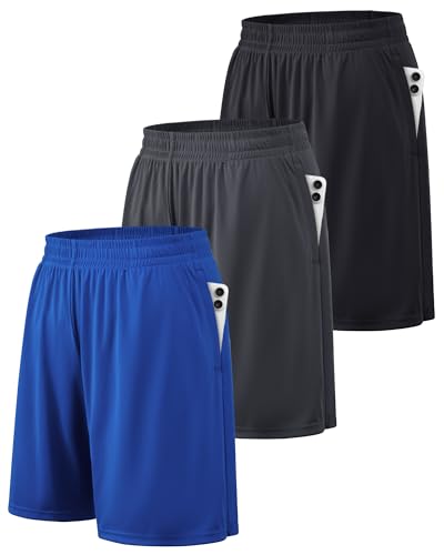 BALENNZ Athletic Shorts for Men with Pockets and Elastic Waistband Quick Dry Activewear