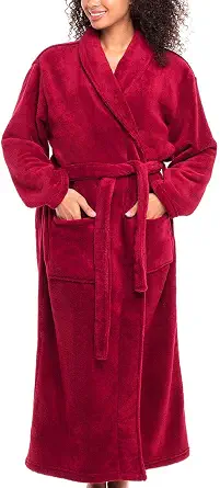 Alexander Del Rossa Women's Fleece Robe