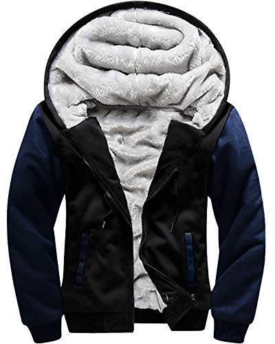 MACHLAB Men's Pullover Winter Workout Fleece Hoodie