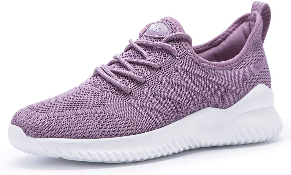 Akk Womens Walking Tennis Shoes - Slip On Memory Foam Lightweight Casual Sneakers for Gym Work Travel Workout