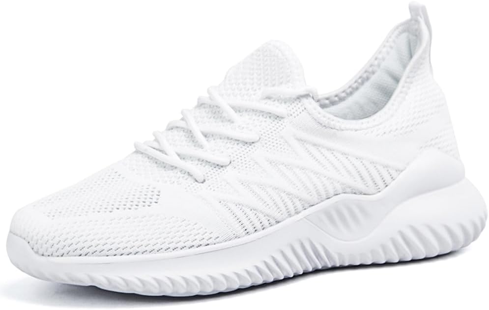 Akk Womens Walking Tennis Shoes - Slip On Memory Foam Lightweight Casual Sneakers for Gym Work Travel Workout