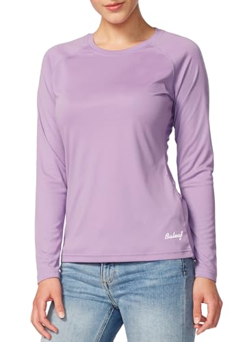BALEAF Women's UPF 50+ Sun Shirts Long Sleeve UV Protection Rash Guard Lightweight Quick Dry SPF Hiking Tops Outdoor