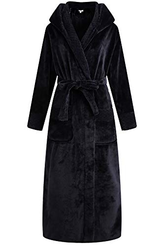 Richie House Women's Plush Soft Warm Fleece Bathrobe