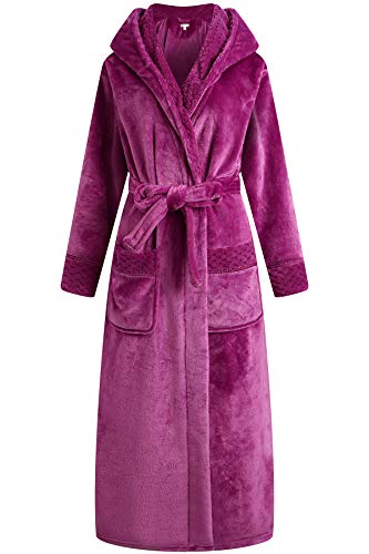 Richie House Women's Plush Soft Warm Fleece Bathrobe