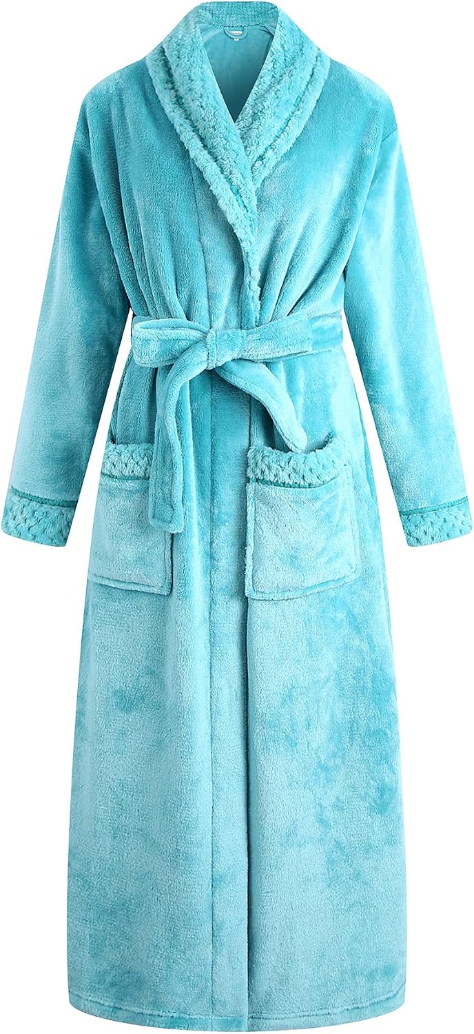 Richie House Plush Soft Warm Fleece Bathrobe RH1591
