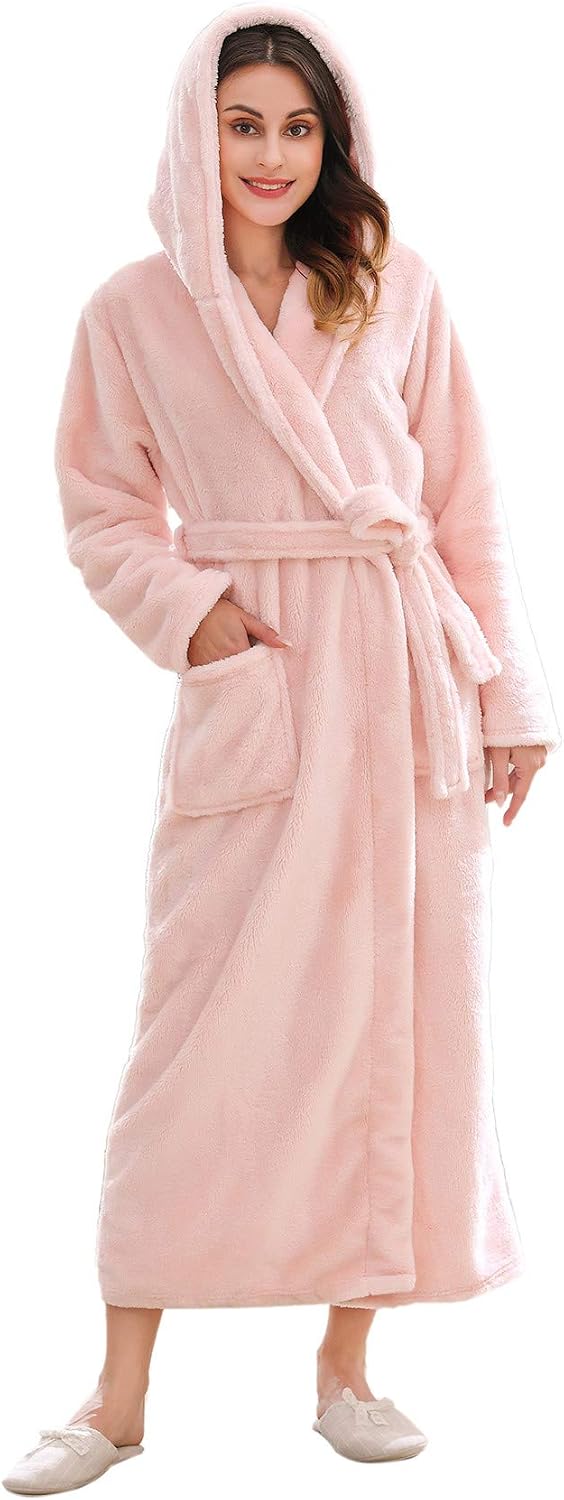 Richie House Plush Soft Warm Fleece Bathrobe RH1591
