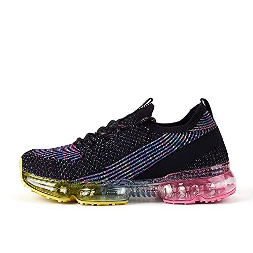 LUCKY STEP Women Air Cushion Fashion Sneakers Breathable Casual Comfortable Lightweight Walking Shoes