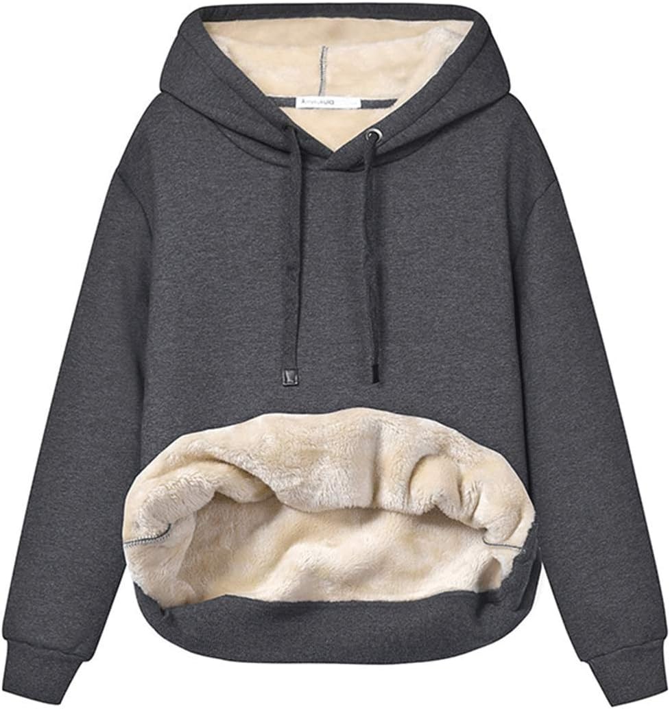 Haellun Womens Sherpa Lined Pullover