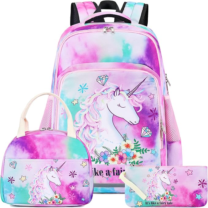 BTOOP Girls Backpack 3‑Piece Set (Budget)