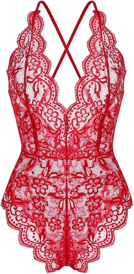 ZSWDXX Lace Babydoll Bodysuit