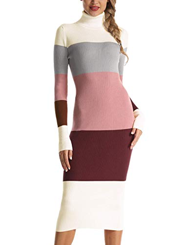 Rocorose Ribbed Midi Sweater Dress