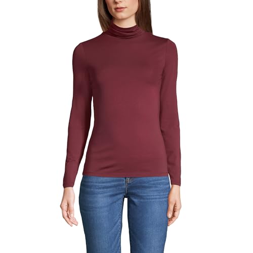 Lands' End Lightweight Jersey Long Sleeve Turtleneck
