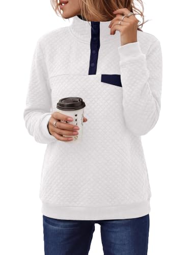 BTFBM Women Fashion Quilted Pattern Lightweight Zipper Long Sleeve Plain Casual Ladies Sweatshirts Pullovers Shirts Tops