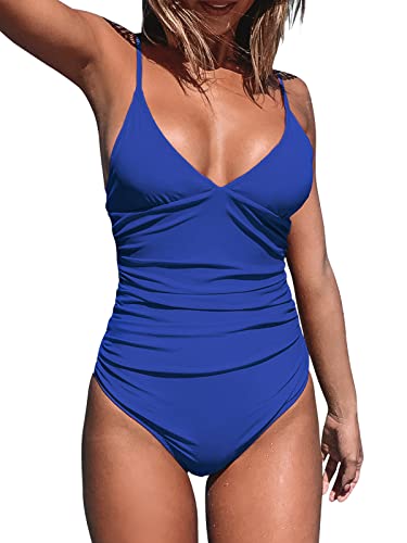 CUPSHE Women's One Piece Swimsuit Tummy Control V Neck