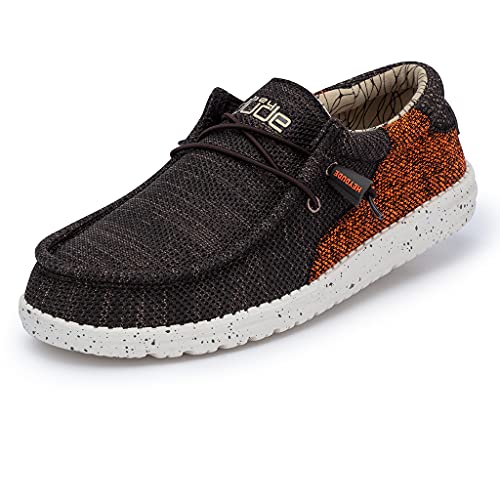 Hey Dude Men's Wally Sox | Men's Loafers | Men's Slip On Shoes | Comfortable & Light-Weight
