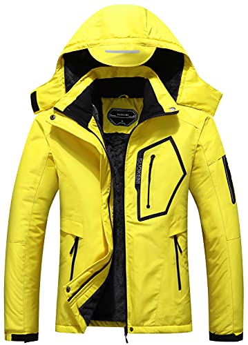 SUOKENI Women's Waterproof Warm Winter Snow Coat Hooded Raincoat