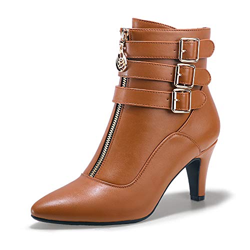 IDIFU Kitten-Heel Ankle Booties