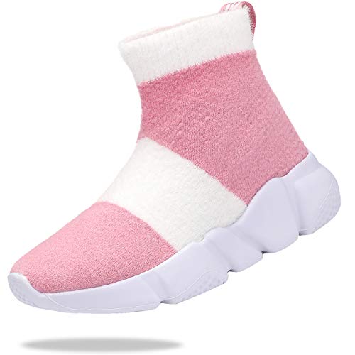 Santiro Boys Girls Sock Shoes High Tops Breathable Knit Slip On Shoes