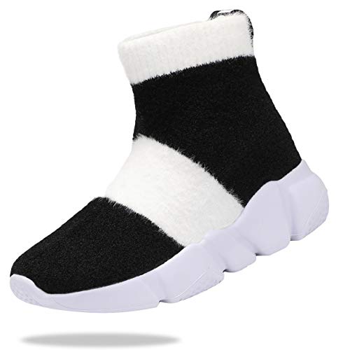Santiro Boys Girls Sock Shoes High Tops Breathable Knit Slip On Shoes