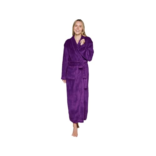 Silver Lilly Plush Fleece Robe