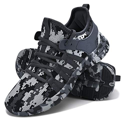 INZCOU Running Shoes Lightweight Tennis Shoes Non Slip Gym Workout Shoes Breathable Mesh Walking Sneakers