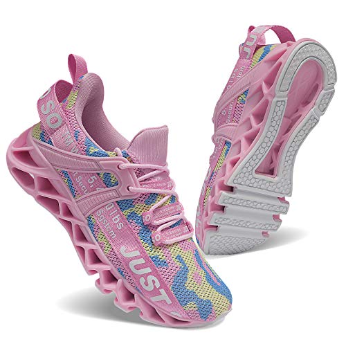 UMYOGO Women's Running Shoes Non Slip Athletic Tennis Walking Blade Type Sneakers