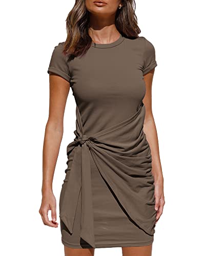 LILLUSORY Bodycon Wrap Ruched Dress