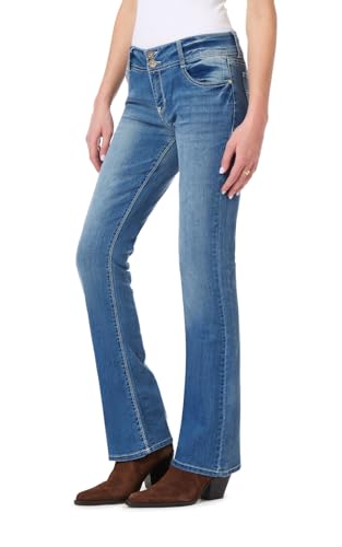 WallFlower Luscious Curvy Bootcut Jeans for Women Mid-Rise Insta Stretch Denim in Petite, Midsize, Plus Size, Juniors Jeans