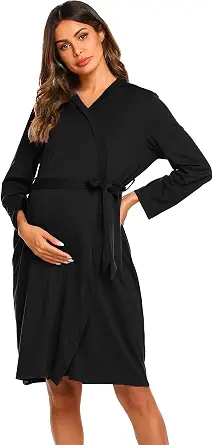Ekouaer Maternity Robe