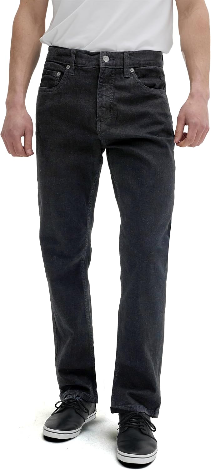 Mens Jeans Relaxed Fit  Straight Leg Stretch Jeans for Men  Ultimate Comfort Superflex Pants