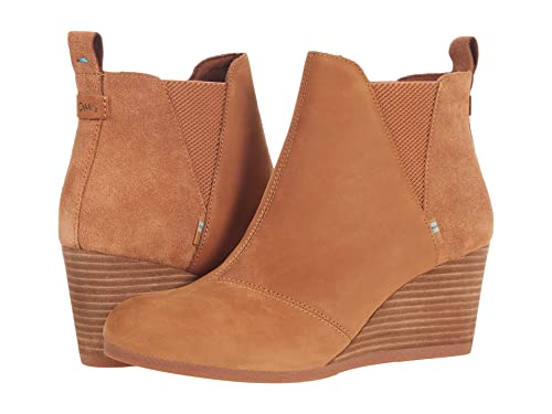 TOMS Womens Kelsey Casual Boots Ankle Mid Heel 2-3" - Black