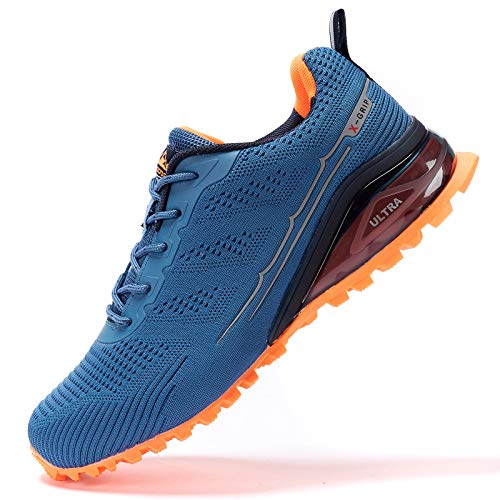 Kricely Men's Trail Running Shoes Fashion Walking Hiking Sneakers for Men Tennis Cross Training Shoe Outdoor Sneaker Mens Casual Workout Footwear