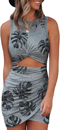 Acelitt Ruched Wrap Bodycon Dress