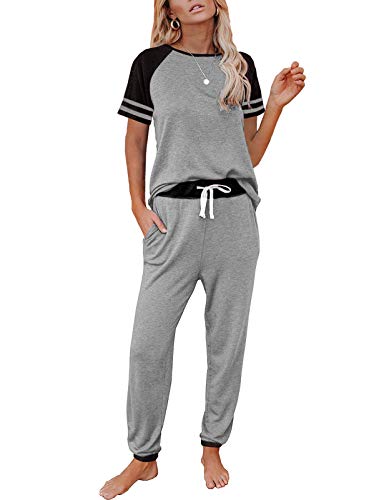AUTOMET 2 Piece Lounge Sets For Women Summer Pajamas Two Piece Set Travel Outfits Lingerie Sleep Loungewear Matching Clothing