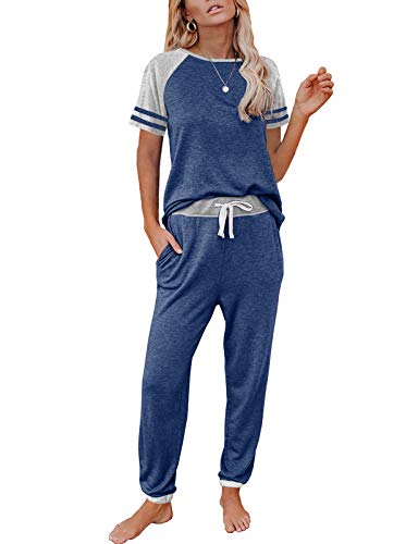 AUTOMET 2 Piece Lounge Sets For Women Summer Pajamas Two Piece Set Travel Outfits Lingerie Sleep Loungewear Matching Clothing