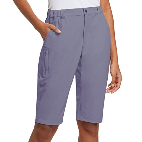 BALEAF Women's Bermuda Knee Length Long Shorts
