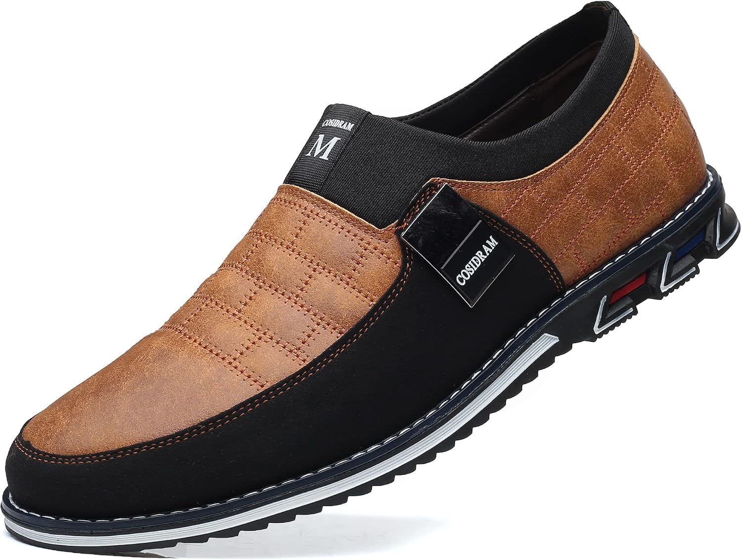 COSIDRAM Mens Casual Shoes Sneakers Loafers Comfort Walking Shoes for Male Business Work Office Dress