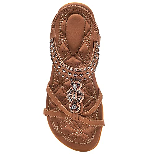 Alicegana Jeweled Elastic Sandals