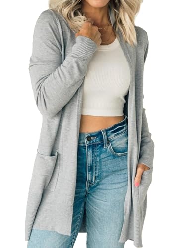 Spicy Sandia Open Front Lightweight Cardigan