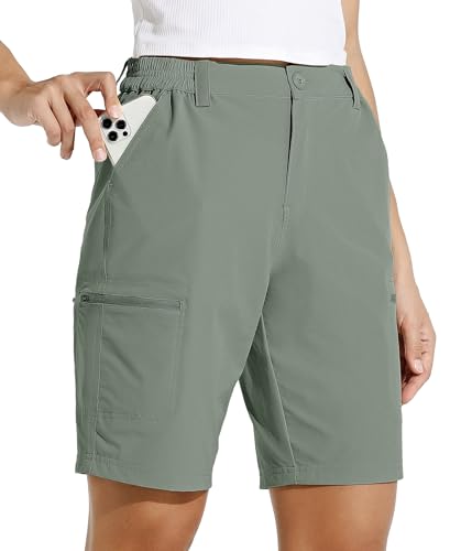 Willit Women's 10" Hiking Cargo Shorts