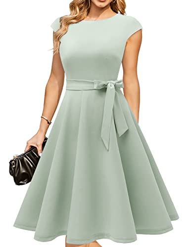 DRESSTELLS Tea-Length A-line Dress