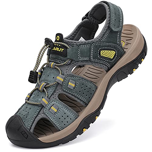 FLARUT Men's Closed‑Toe Sport Sandal