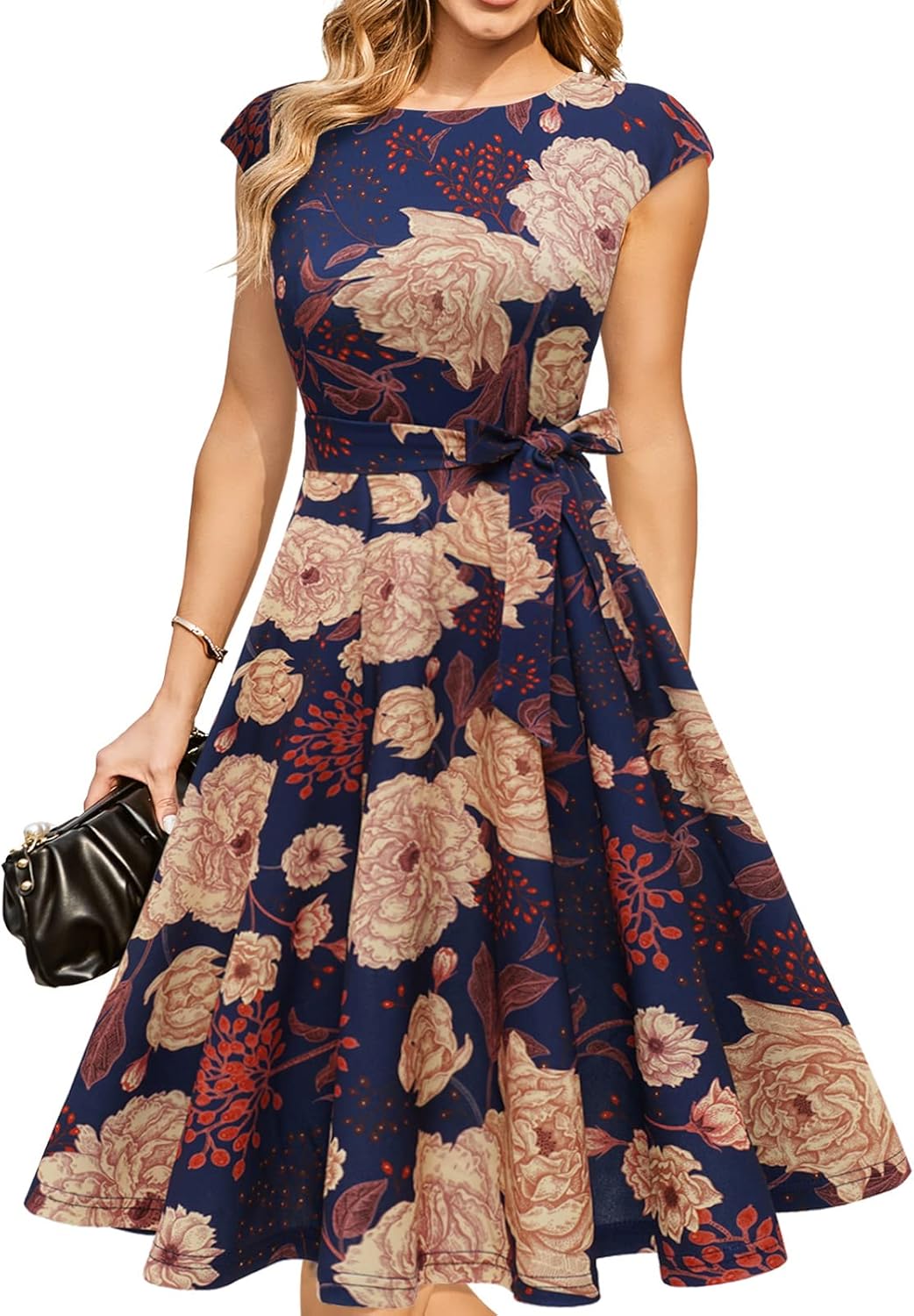 DRESSTELLS Women's Cocktail Dresses, Formal Wedding Guest Church Modest Party Prom Dress 2025