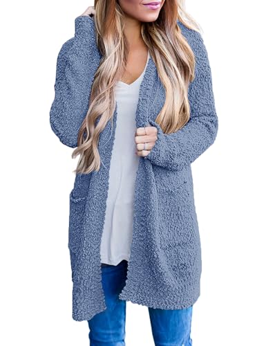 MEROKEETY Soft Chunky Knit Cardigan