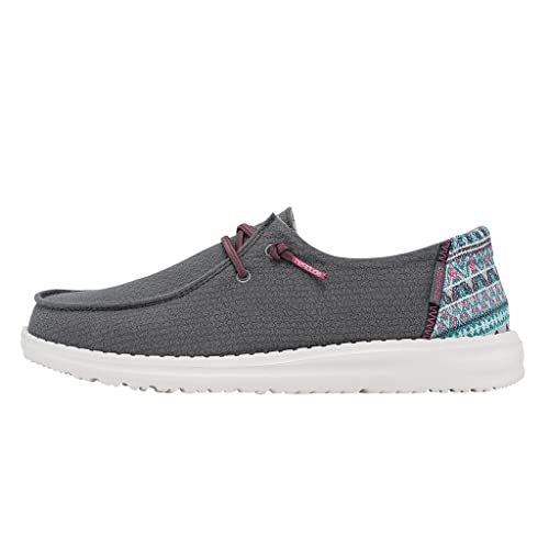 Hey Dude Girl's Wendy Youth Disco | Womens Shoes | Womens Lace Up Loafers | Comfortable & Light-Weight