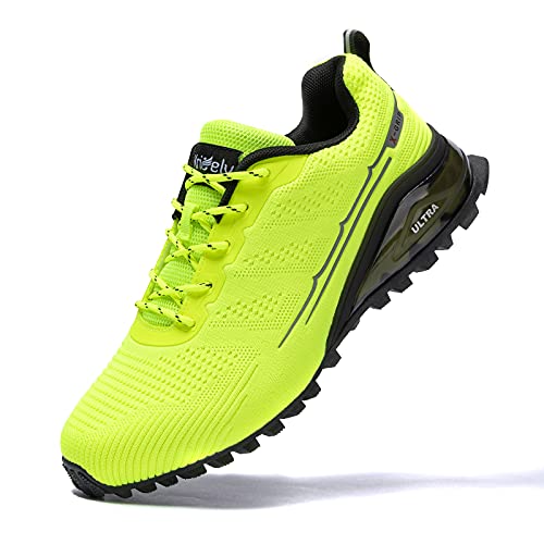 Kricely Men's Trail Running Shoes Fashion Walking Hiking Sneakers for Men Tennis Cross Training Shoe Outdoor Snearker Mens Casual Workout Footwear