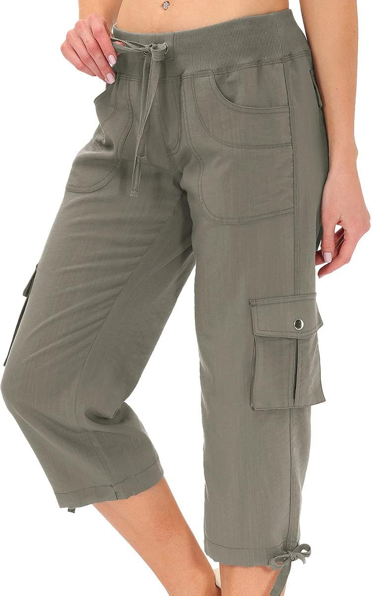 MoFiz Women's Cargo Capris