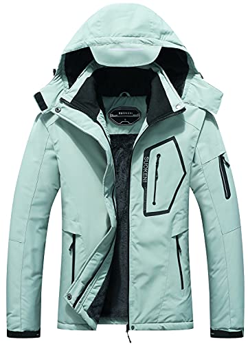 Women's Waterproof Warm Winter Snow Coat Hooded Raincoat Ski Snowboarding Jacket